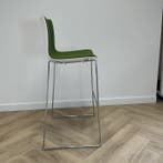 Arper Catifa 46 barkruk zithoogte 80 cm, groen-wit-chroom, Gebruikt