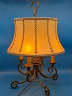 Rustikale Tischlampe im Schmiedeeisen-Stil – 4-flammig – mit