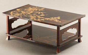 Tafel - Goud, Hout, lakwerk - Zeer fijn kanmuridai met