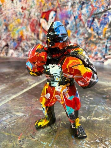 michele socionovo - Gorilla Amour Abstrait