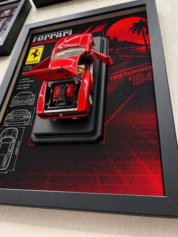 1:24 - Voiture de sport miniature - Ferrari Testarossa, Nieuw