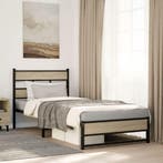 vidaXL Bedframe zonder matras metaal sonoma eikenkleurig, Verzenden
