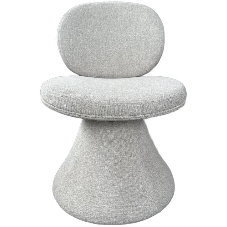 Polspotten Draaibare Stoel Gestoffeerd Grijs - Fauteuil, Maison & Meubles, Fauteuils, Envoi