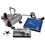 vidaXL Airbrush-compressorset met 2 pistolen, Verzenden