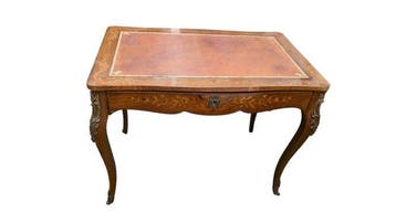 Schrijftafel - Verguld brons, Walnoot - Louis XVI stijl