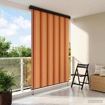 vidaXL Rolgordijn Multikleur 80 x 250 cm Stof en Aluminium, Verzenden, Nieuw