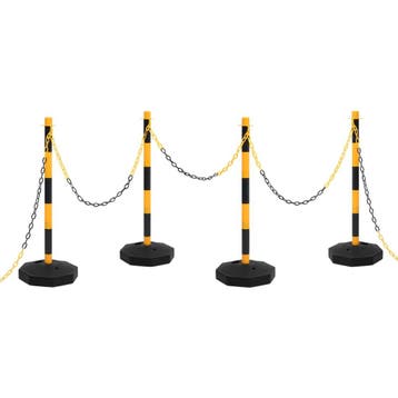 vidaXL Kettingpalenset met kunststof ketting 10 m, Verzenden, Nieuw