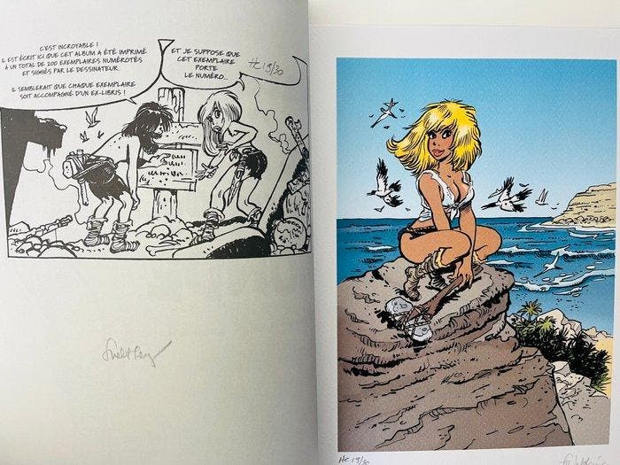 Natacha T10 - Lîle doutre monde + 3x ex-libris - C - 1, Livres, BD