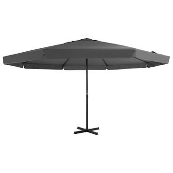 vidaXL Parasol met aluminium paal 500 cm antraciet, Verzenden, Nieuw