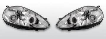Koplampen Angel Eyes | geschikt voor Fiat Grande Punto 2005-, Auto-onderdelen, Verzenden, Nieuw, Fiat
