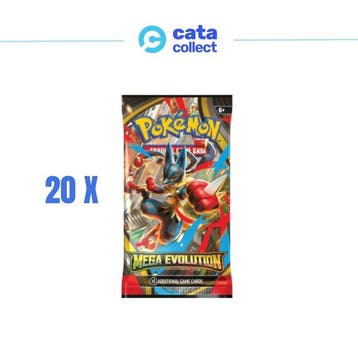 Pokémon - 20 Booster pack - Mega Evolution, Nieuw