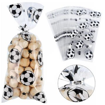 Fako Bijoux - Uitdeelzakjes Voetbal - 12.5x27.5cm - 50 Stuks, Verzenden, Nieuw