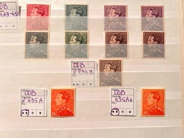 België 1936 - Leopold III “Poortman” Nr. 429–435 met