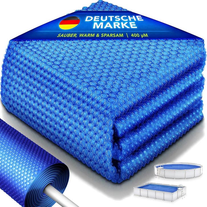 Zwembad Afdekzeil - Rechthoekig - Solarzeil - 732x366 cm - B, Tuin en Terras, Zwembad-toebehoren, Nieuw, Verzenden