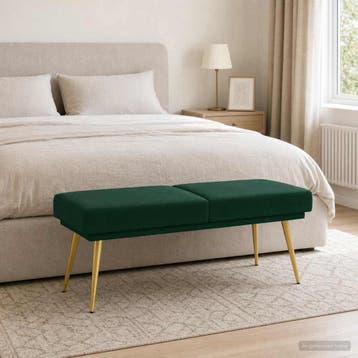 vidaXL Dubbel-laags bank Donkergroen 120 x 45 x 46 cm, Huis en Inrichting, Verzenden, Nieuw