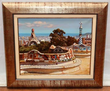 Francesc Torneró Gómez (1936) - Parque Guell (Barcelona), Antiquités & Art