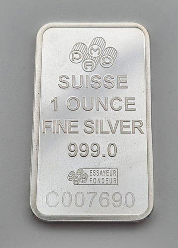 1 Troy Ounce - Zilver .999 - PAMP, Switzerland (Zonder