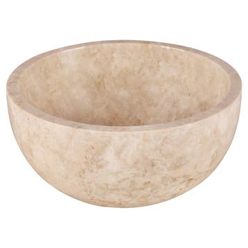 Waskom Differnz Lodi 38 cm Marmer Beige, Ophalen of Verzenden, Overige typen