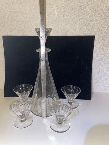 Baccarat - Tafelservies - Kristal - Decanter, 4 glazen Rex