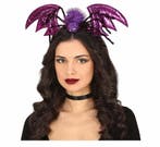 Paarse Halloween Haarband Vleermuis, Verzenden, Nieuw