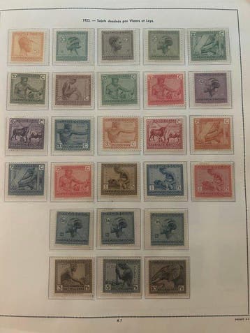 Congo belge 1923/1960 - Collection complète sur les feuilles