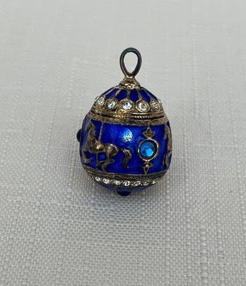 Œuf Fabergé - Pendentif de Franklin Mint - Métal, Émail -