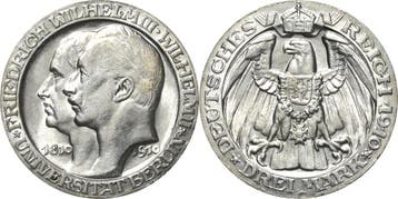 3 Mark 1910 Pruisen Wilhelm Ii 1888-1918, Verzenden, België