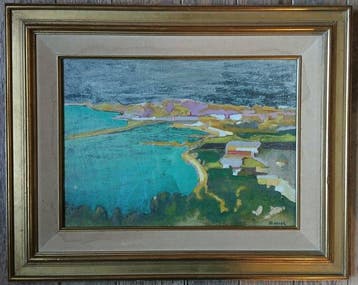 Christian Van den Oever (1881-1952) - Landschap in Noord, Antiek en Kunst