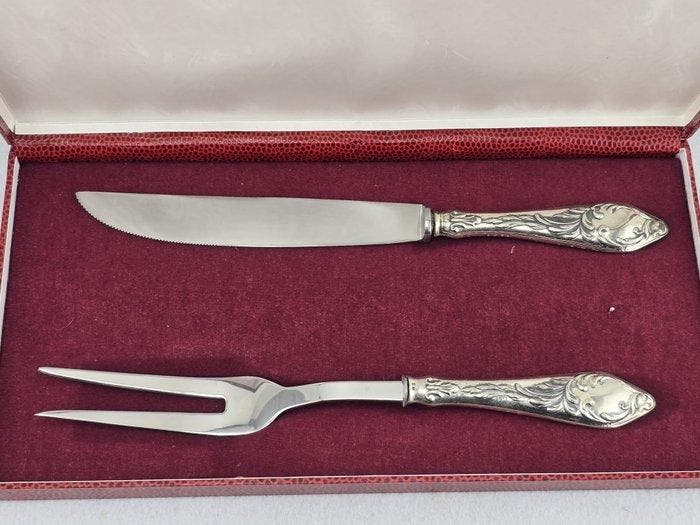 Serveergerei (2) - .835 zilver - 1970-1980 - Bestek, Antiek en Kunst, Antiek | Zilver en Goud