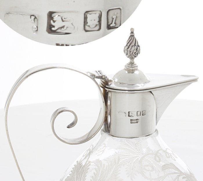Harrison Brothers & Howson Ltd - Karaf - .925 zilver -, Antiquités & Art, Antiquités | Argent & Or
