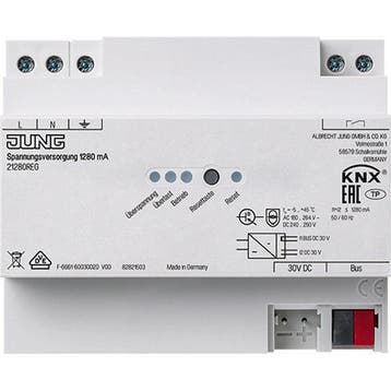 Jung KNX-voedingseenheid 1280 MA - 21280REG, Verzenden, Nieuw