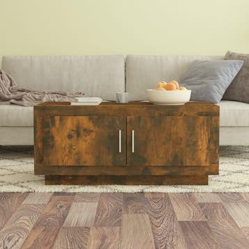 vidaXL Salontafel 102x50x45 cm bewerkt hout gerookt, Huis en Inrichting, Tafels | Salontafels, Verzenden, Nieuw