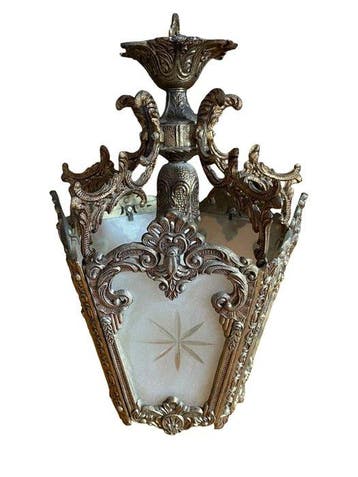 Lantaarn - Messing - Lantaarnhanglamp - France