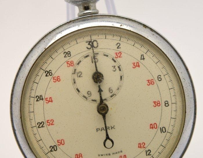 Park Swiss Made - Vintage Switzerland Stopwatch - 1950-1959, Handtassen en Accessoires, Horloges | Heren