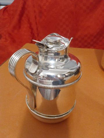 Macabo - Aldo Tura - Seau à glace (3) - Acier, Verre, Cuir,