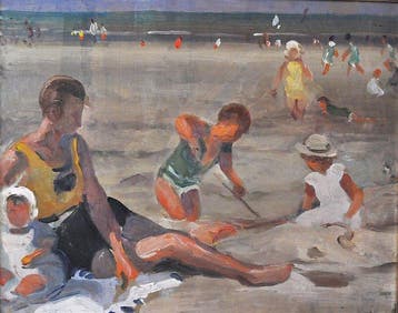 Paul Michel Dupuy (1869-1949), style of - Plage animée