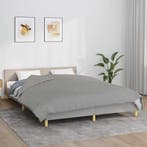 vidaXL Verzwaringsdeken 200x200 cm 13 kg stof grijs, Verzenden, Nieuw