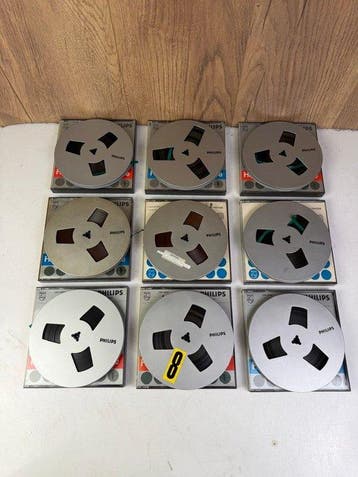 Philips - Reels (Metal Look) - 18 cm spoelen met tape - 1980, Nieuw
