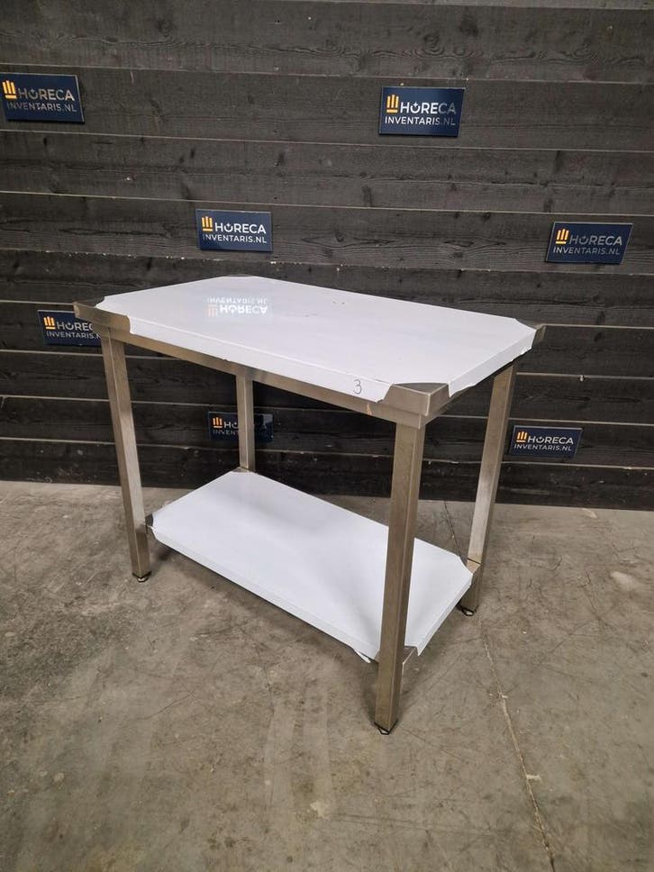 Werktafel | RVS | 100cm | horeca, Zakelijke goederen, Horeca | Meubilair en Inrichting, Gebruikt
