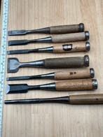 Japanse timmermansbeitels set YC143 – 7 stuks koolstofstaal