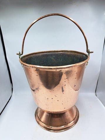 Emmer - Wijnkoeler - Koper, Messing - Champagnekoeler, Antiek en Kunst
