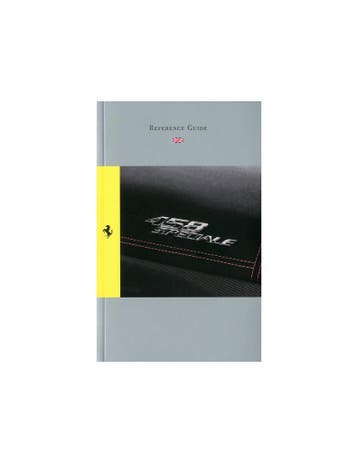 2013 FERRARI 458 SPECIALE VERKORT INSTRUCTIEBOEKJE ENGELS, Ophalen of Verzenden