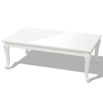 Salontafel 115x65cm wit | Retour deal, weg is weg!, Huis en Inrichting, Kunststof, 100 tot 150 cm, Verzenden, 50 tot 100 cm