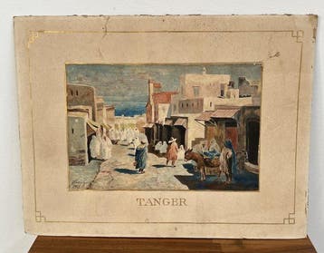 Scuola italiana (XIX-XX), firmato Alberti G. - Paesaggio