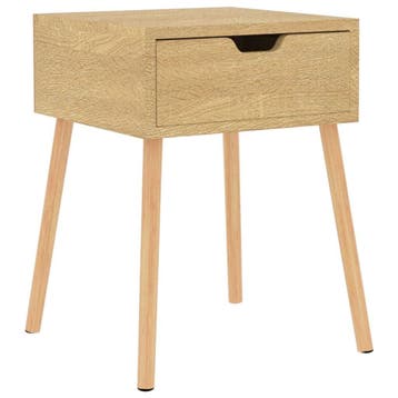 Nachtkastje sonoma eiken - 46% korting! Upgrade je slaapk..., Minder dan 45 cm, Verzenden, 55 tot 70 cm, Zo goed als nieuw