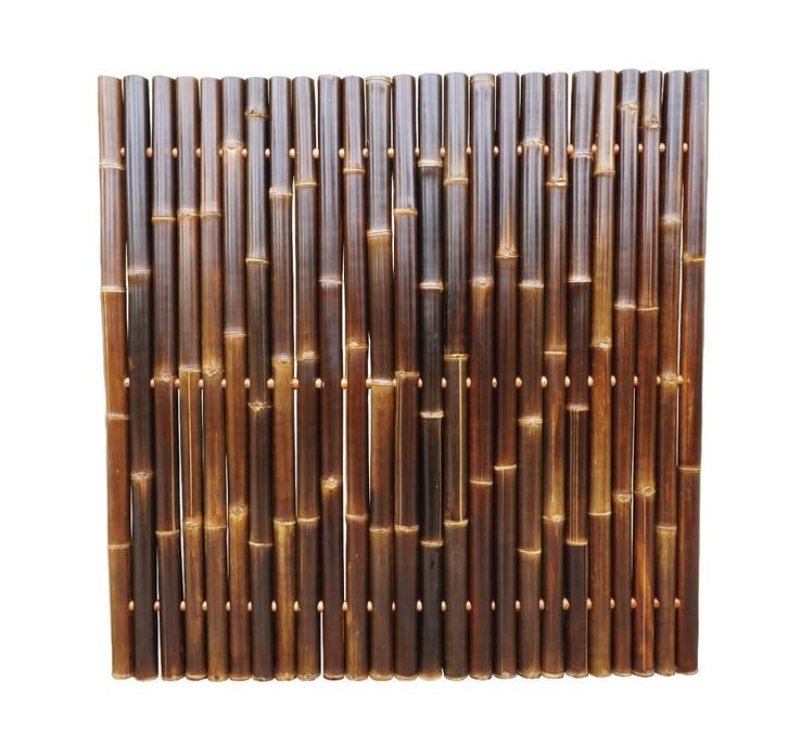 Bamboescherm zwart 60-90mm 180x180cm, Tuin en Terras, Schuttingen, Verzenden