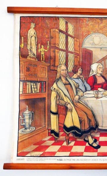 Edmond Van Offel - Ontmoeting van Albrecht Dürer en Quinten