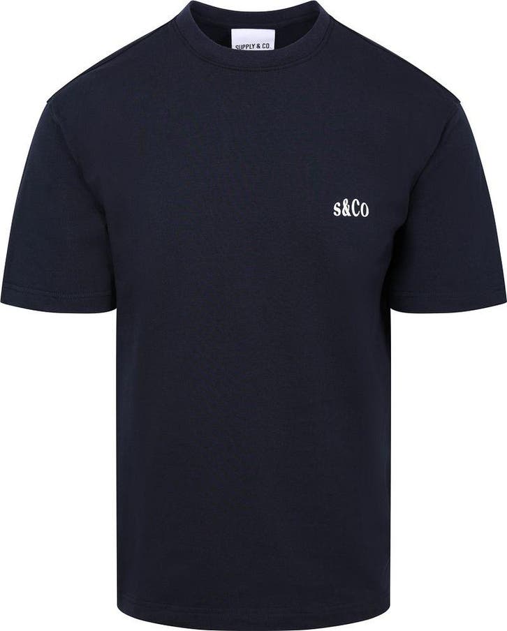 Supply & Co T-Shirt Backprint Navy maat Maat 48/50 (M) Heren, Kleding | Heren, T-shirts, Blauw, Nieuw, Maat 48/50 (M), Verzenden