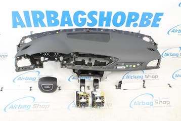 Airbag set Dashboard blauw grijs met grote gordel Audi A6 4G, Gebruikt, Audi