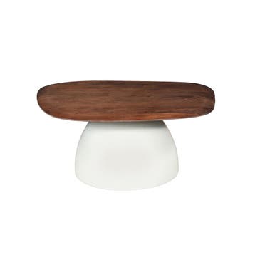 Salontafel Mangohout Sam 87 Houten Blad, Huis en Inrichting, Verzenden, Nieuw, Industriële meubels, Overige vormen